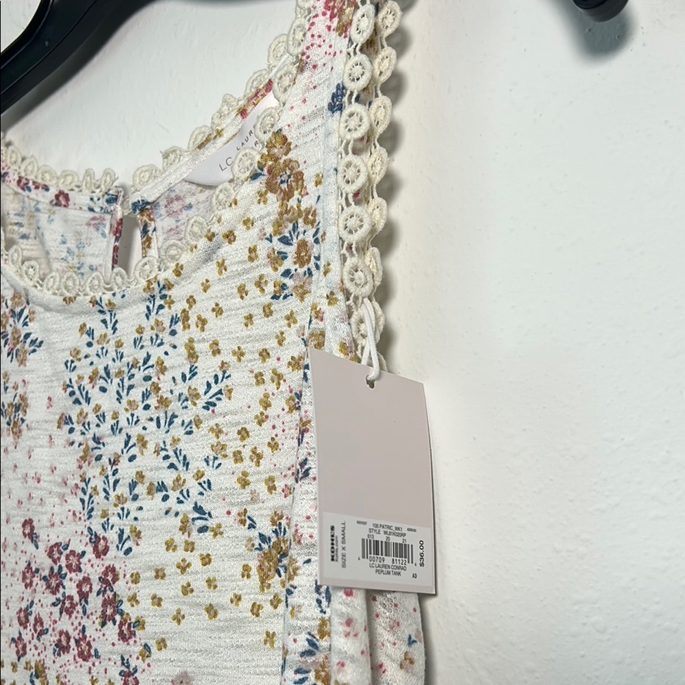 LC Lauren Conrad Floral Tank Top - Picture 3 of 9